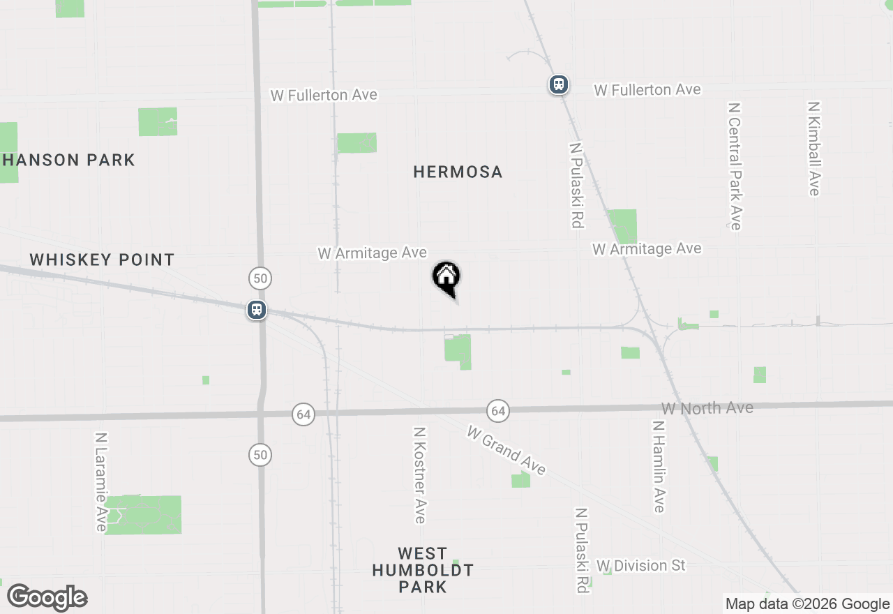 Map of 1835 N Lowell Avenue, Chicago, IL 60639