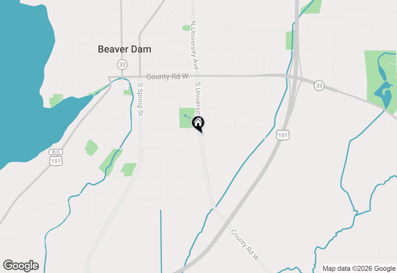 Map of 514 S University Avenue, Beaver Dam, WI 53916