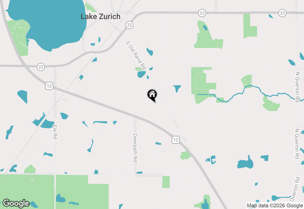Map of 723 Edelweiss Drive, Lake Zurich, IL 60047