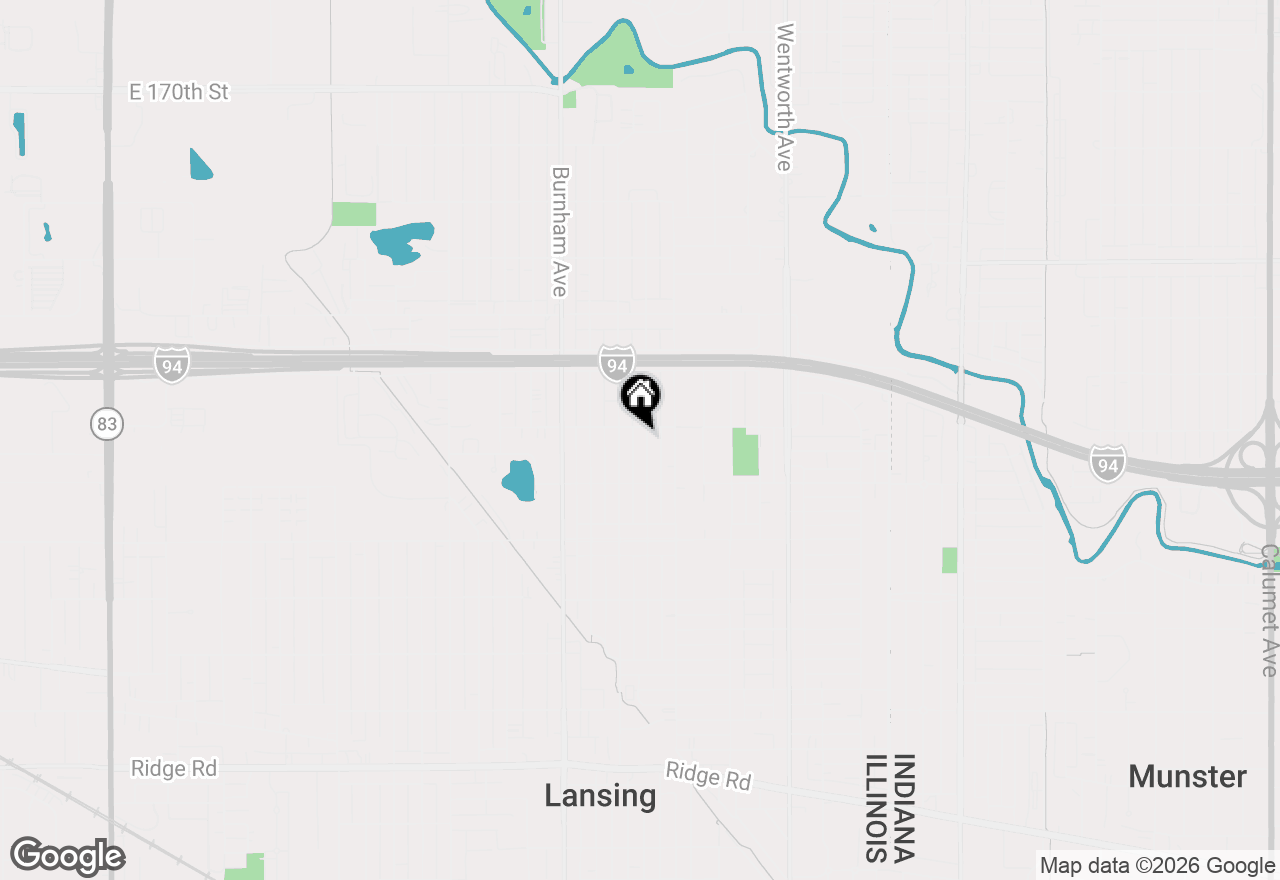 Map of 17614 Community Street, Lansing, IL 60438