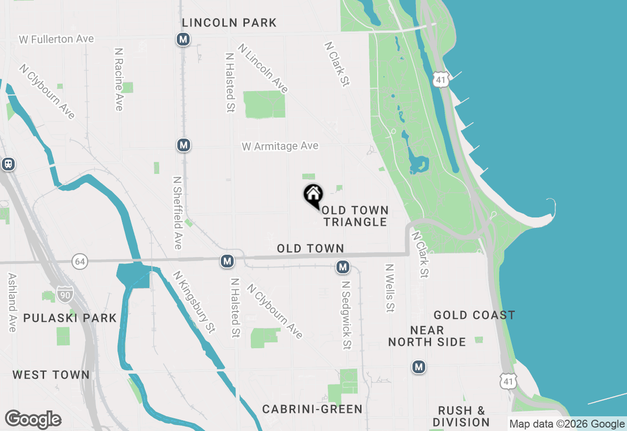 Map of 1726 N Cleveland Avenue, Chicago, IL 60614
