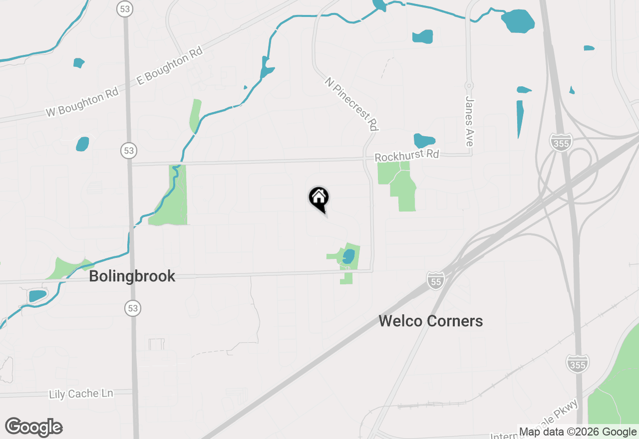 Map of 104 Stoneham Court, Bolingbrook, IL 60440