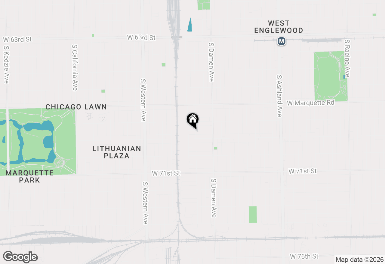 Map of 2109 W 68th Place, Chicago, IL 60636