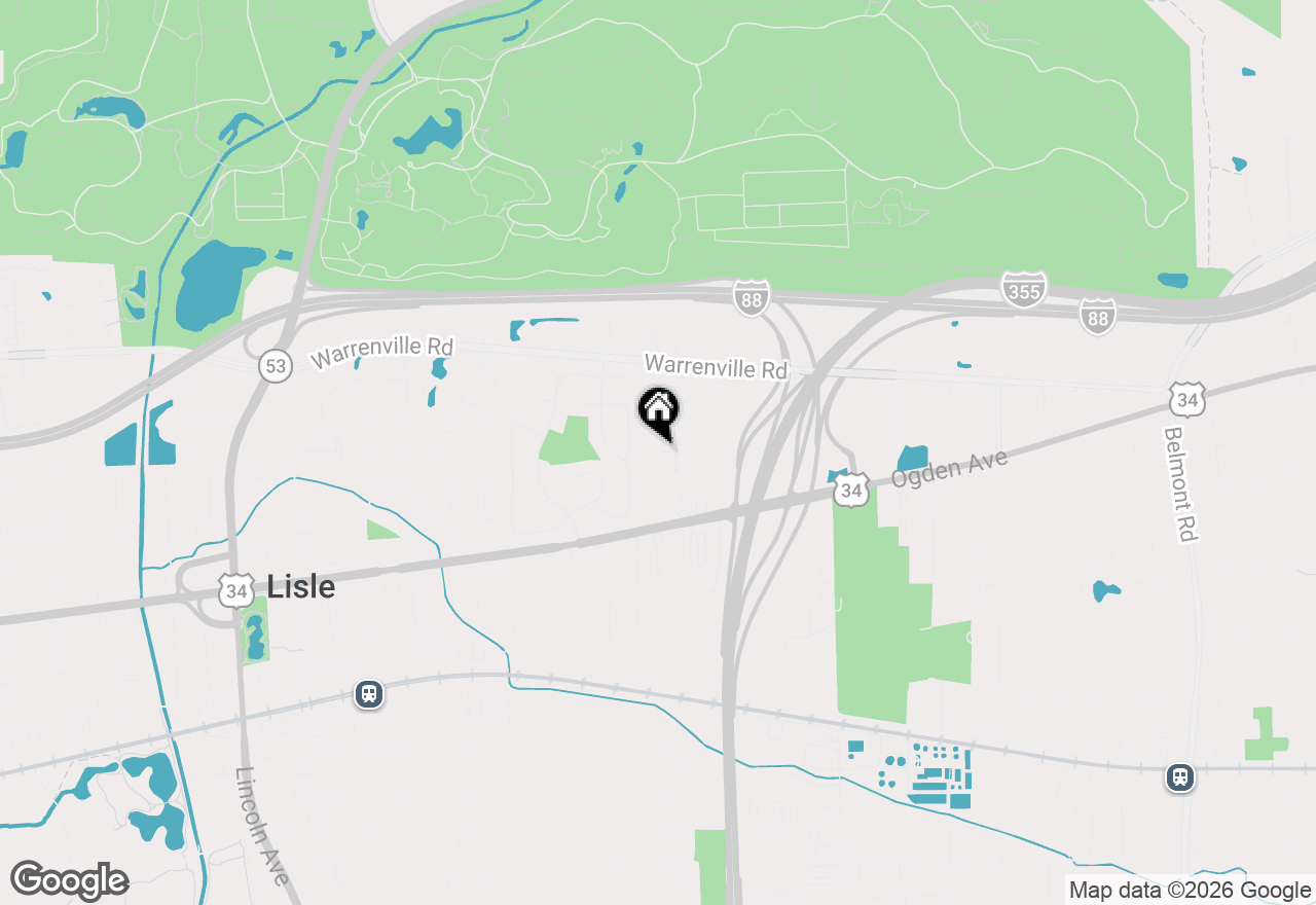 Map of 4544 Ivanhoe Avenue, Lisle, IL 60532