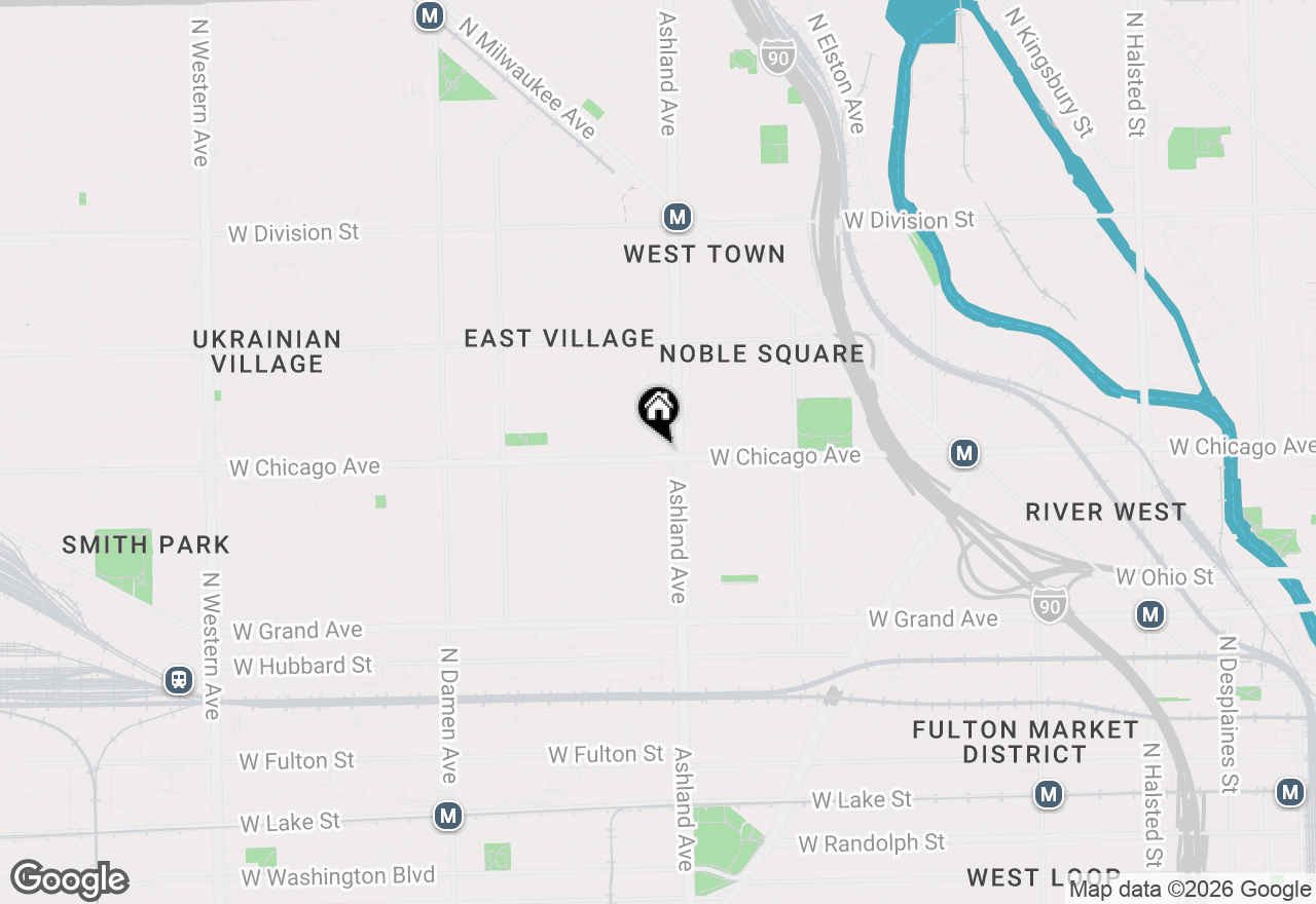 Map of 1618 W Chicago Avenue #2, Chicago, IL 60622
