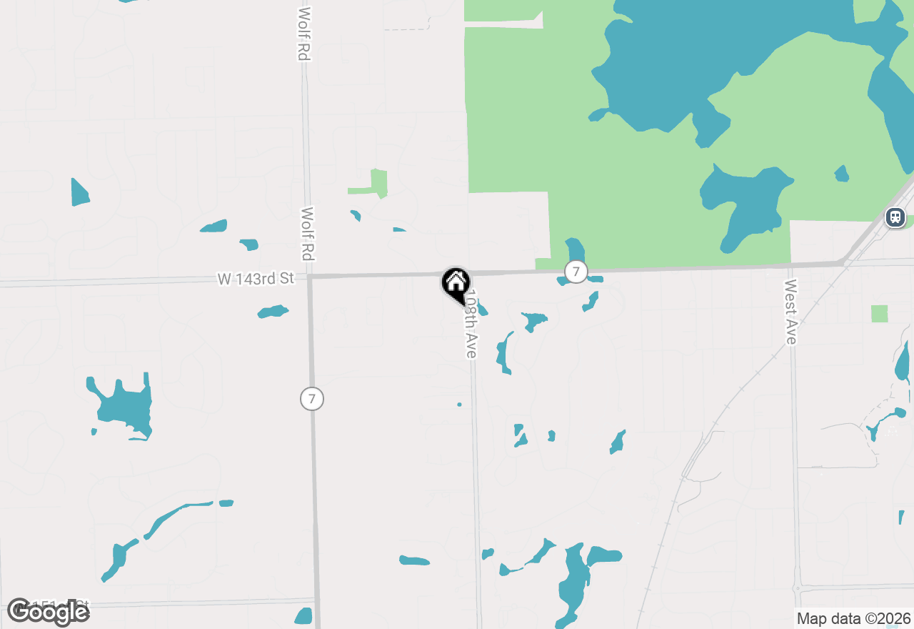 Map of 14340 108th Avenue, Orland Park, IL 60467