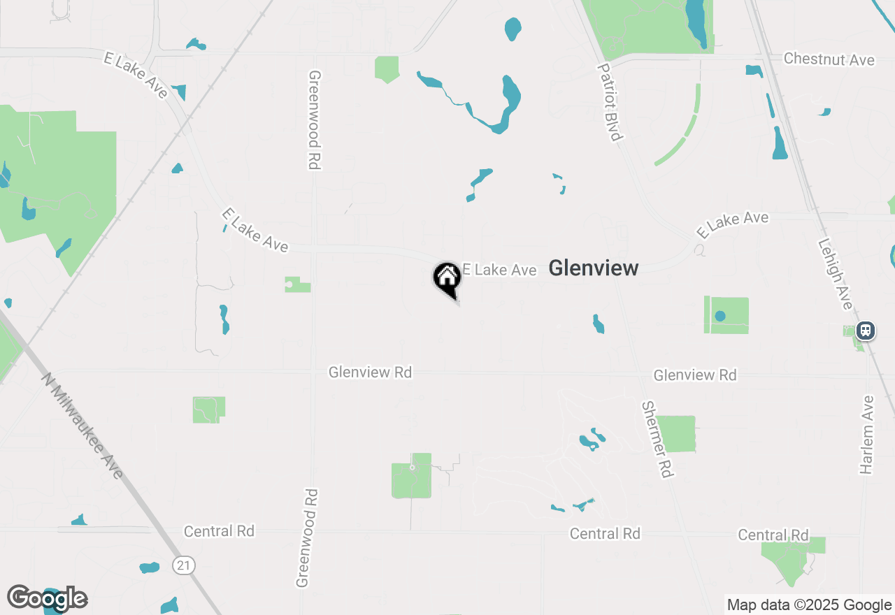 Map of 1127 Holly Lane, Glenview, IL 60025