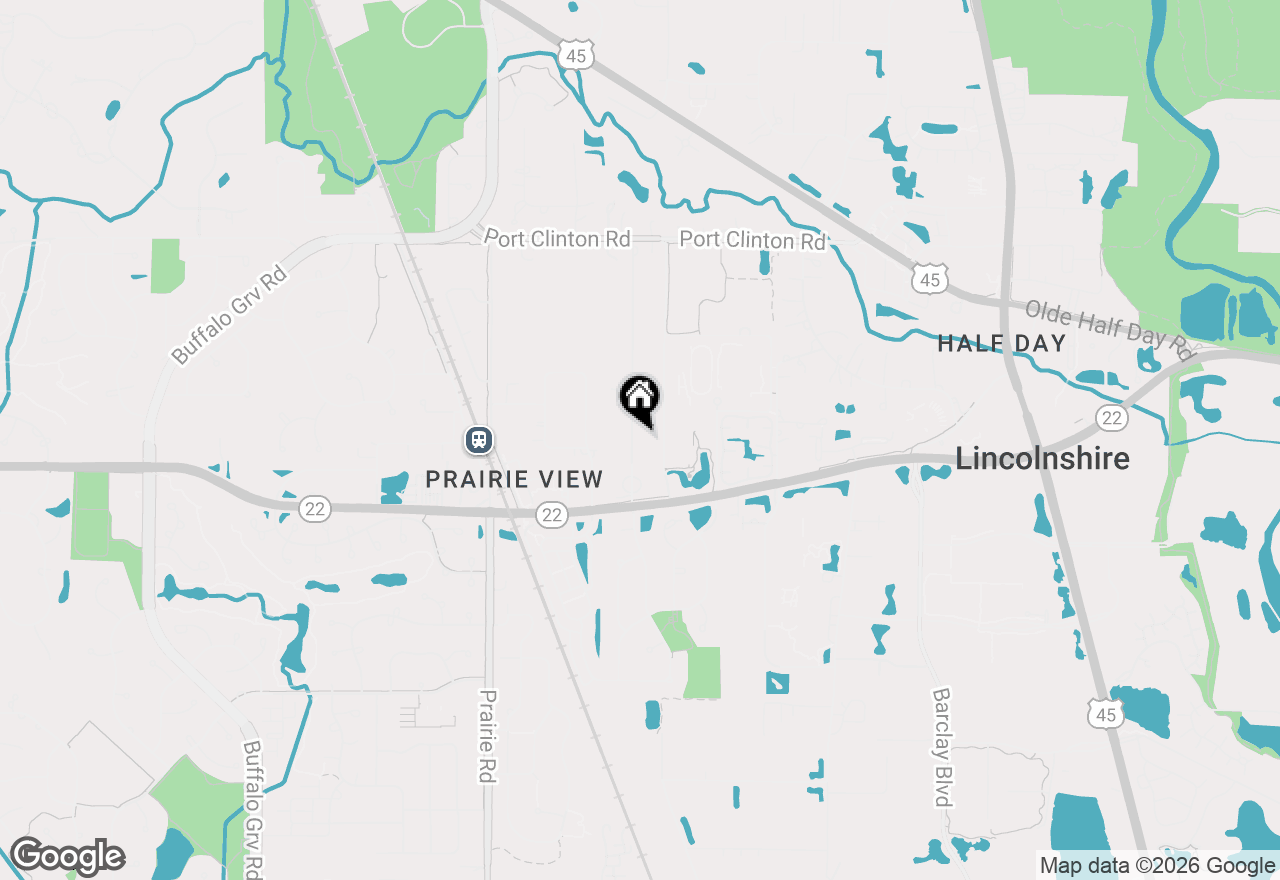 Map of 23061 N Apple Hill Lane, Lincolnshire, IL 60069