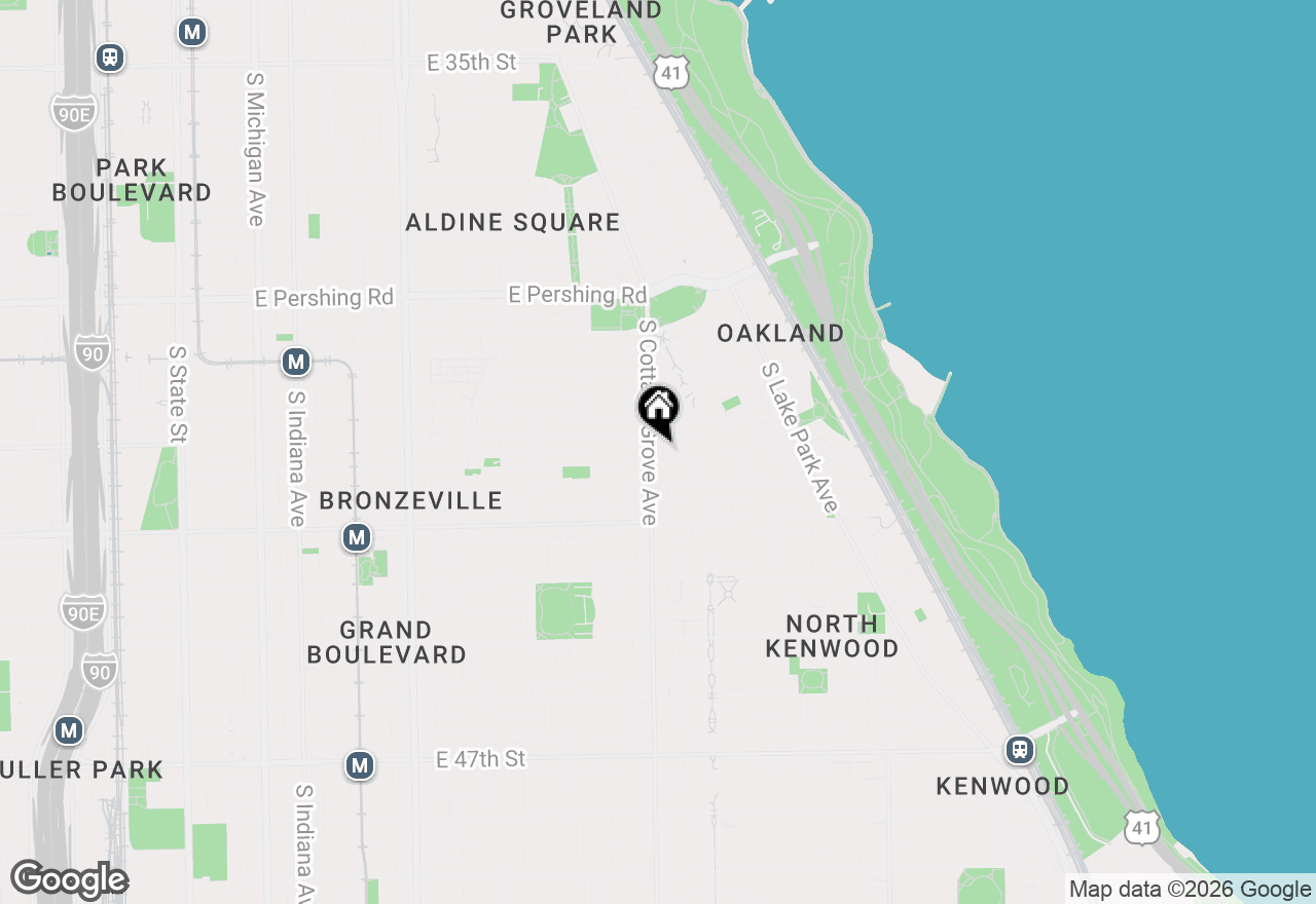 Map of 4149 S Cottage Grove Avenue #312, Chicago, IL 60653