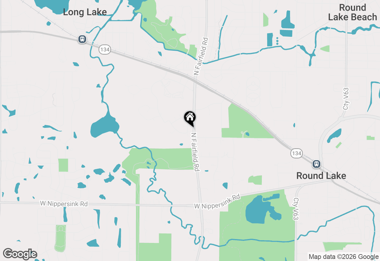Map of 533 N Red Deer Road, Round Lake, IL 60073