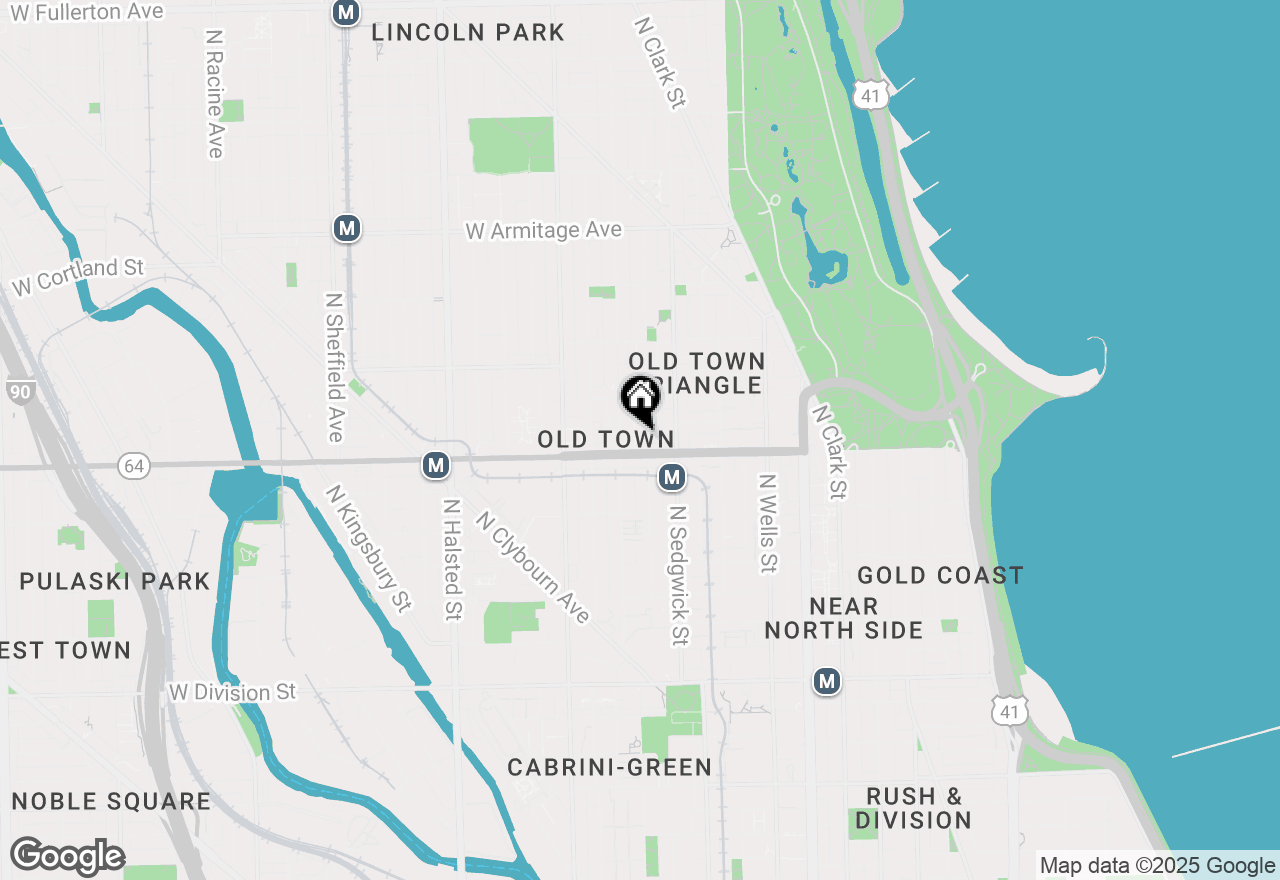 Map of 1632 N Hudson Avenue #11, Chicago, IL 60614