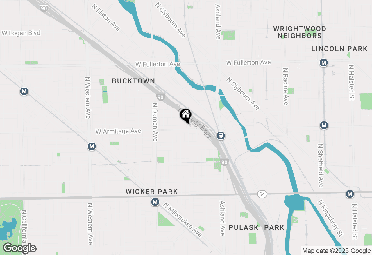 Map of 1808 W Armitage Avenue #1, Chicago, IL 60622