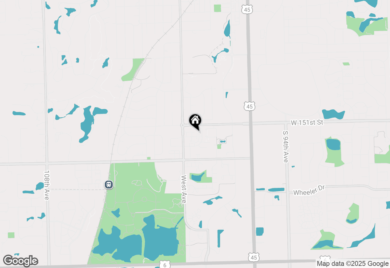 Map of 9960 Franchesca Court #3D, Orland Park, IL 60462