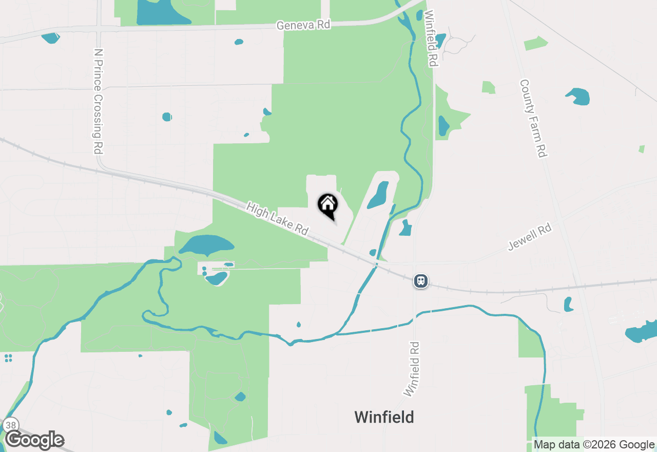 Map of 27W736 N Meadowview Drive, Winfield, IL 60190