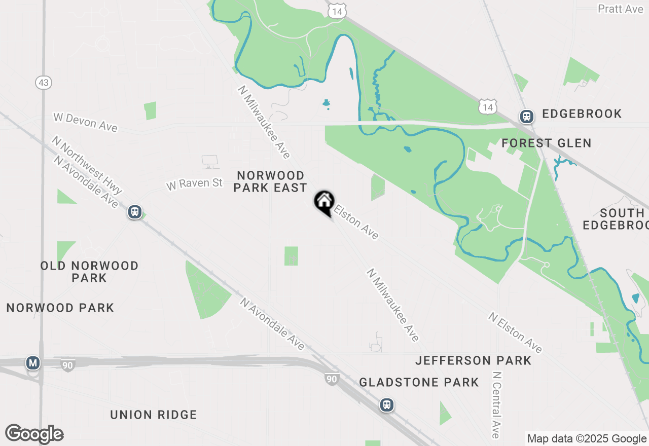 Map of 6202 W Norwood Street #1, Chicago, IL 60646