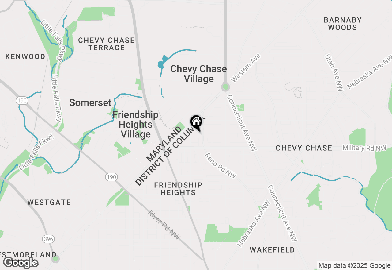 Map of 5431 41st Place Nw, Washington, DC 20015