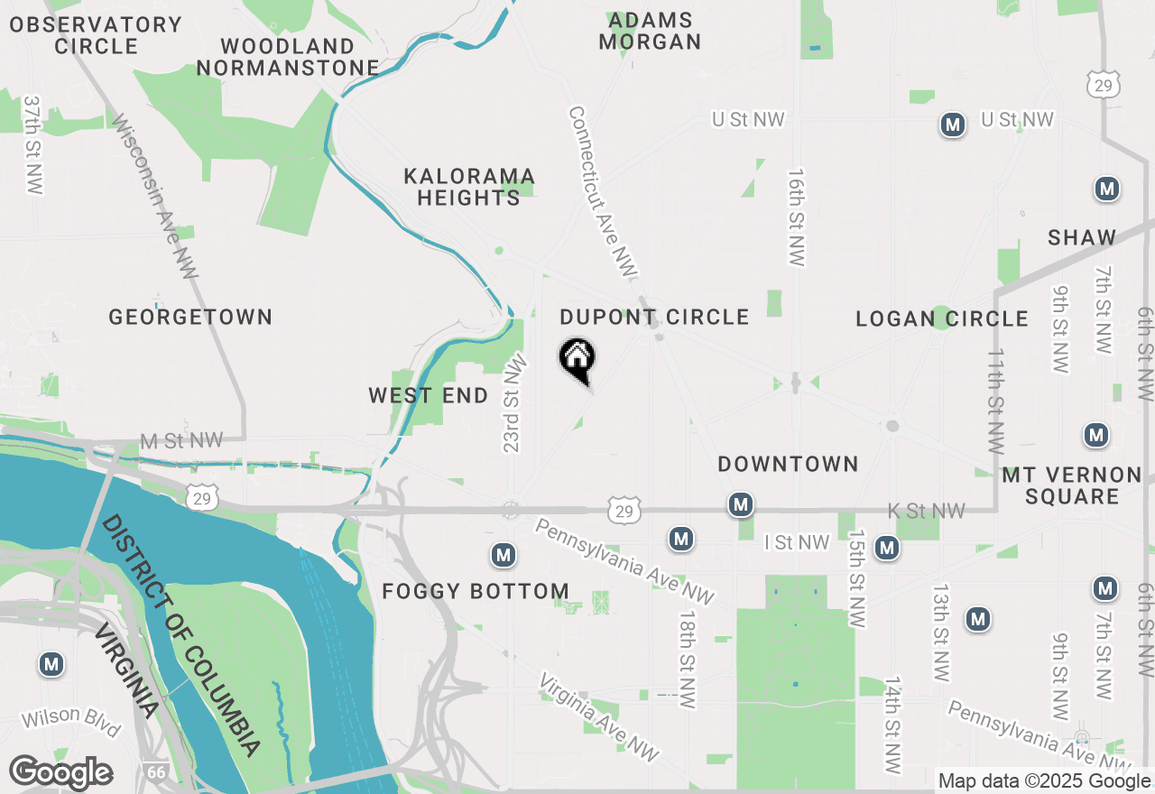 Map of 1260 21st Street Nw #605, Washington, DC 20036