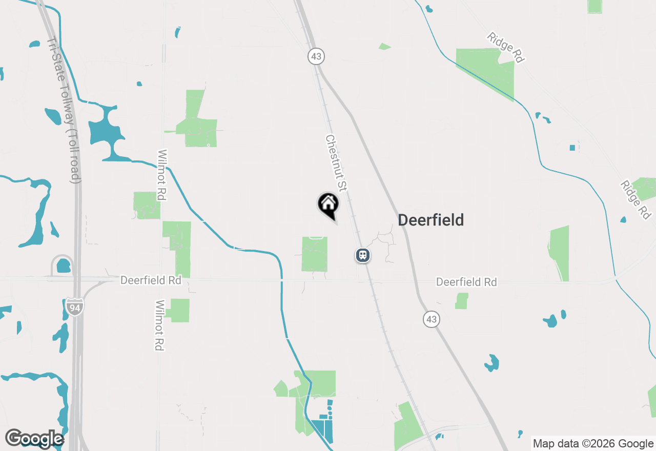 Map of 1015 Hazel Avenue, Deerfield, IL 60015