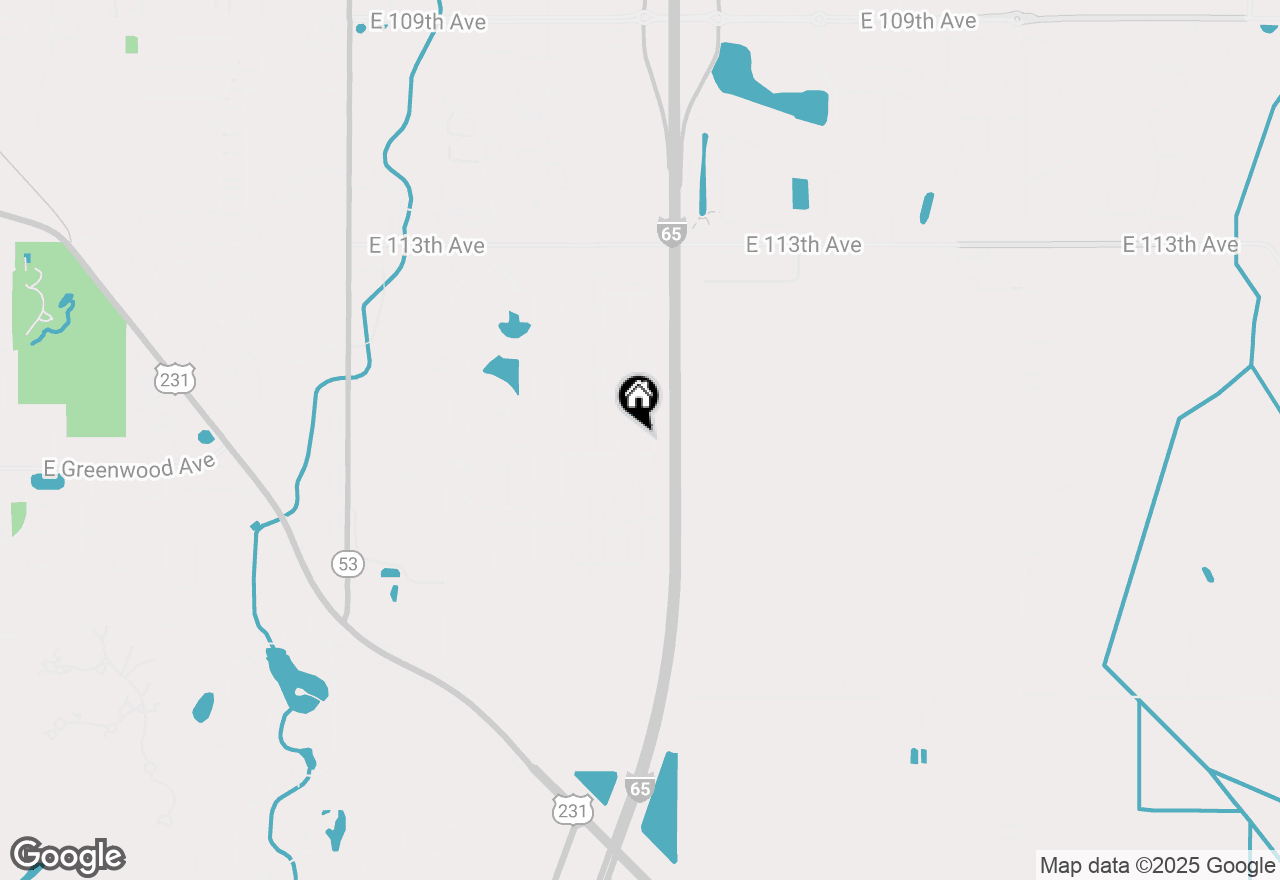 Map of 1063 E 116th Place, Crown Point, IN 46307