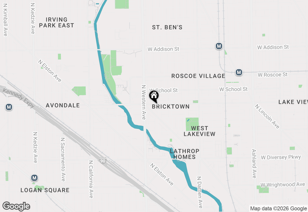 Map of 2317 W Belmont Avenue #1, Chicago, IL 60618