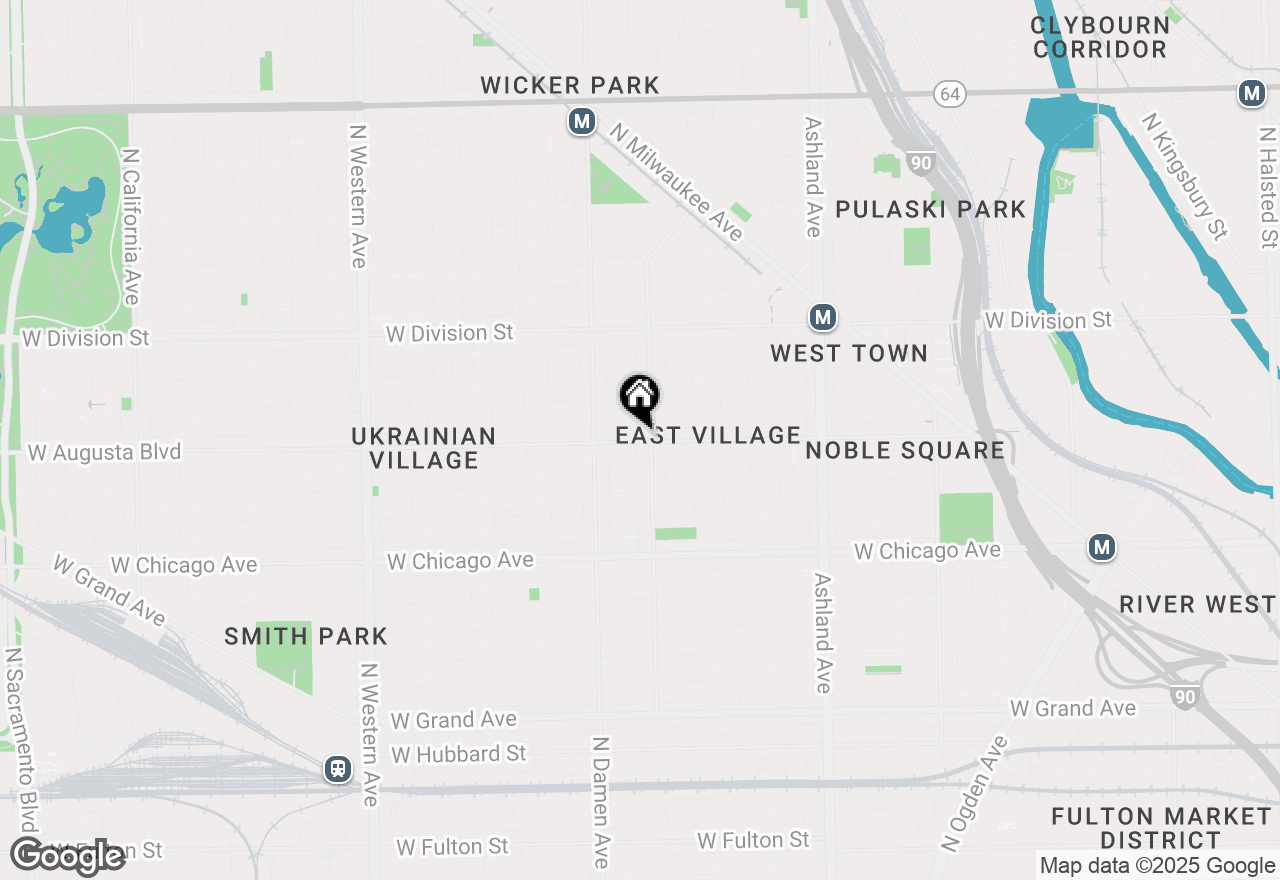 Map of 1908 W Augusta Boulevard #2, Chicago, IL 60622