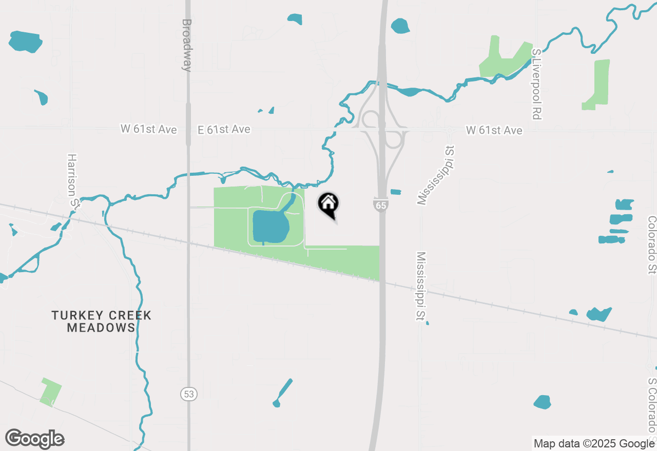 Map of 6408 Vermont Street, Merrillville, IN 46410