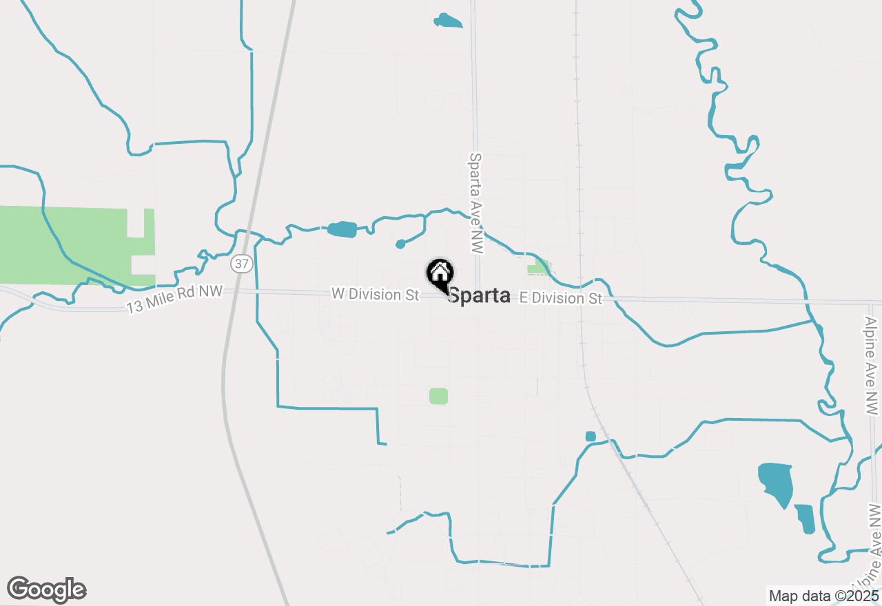 Map of 94 W Division Street, Sparta, MI 49345