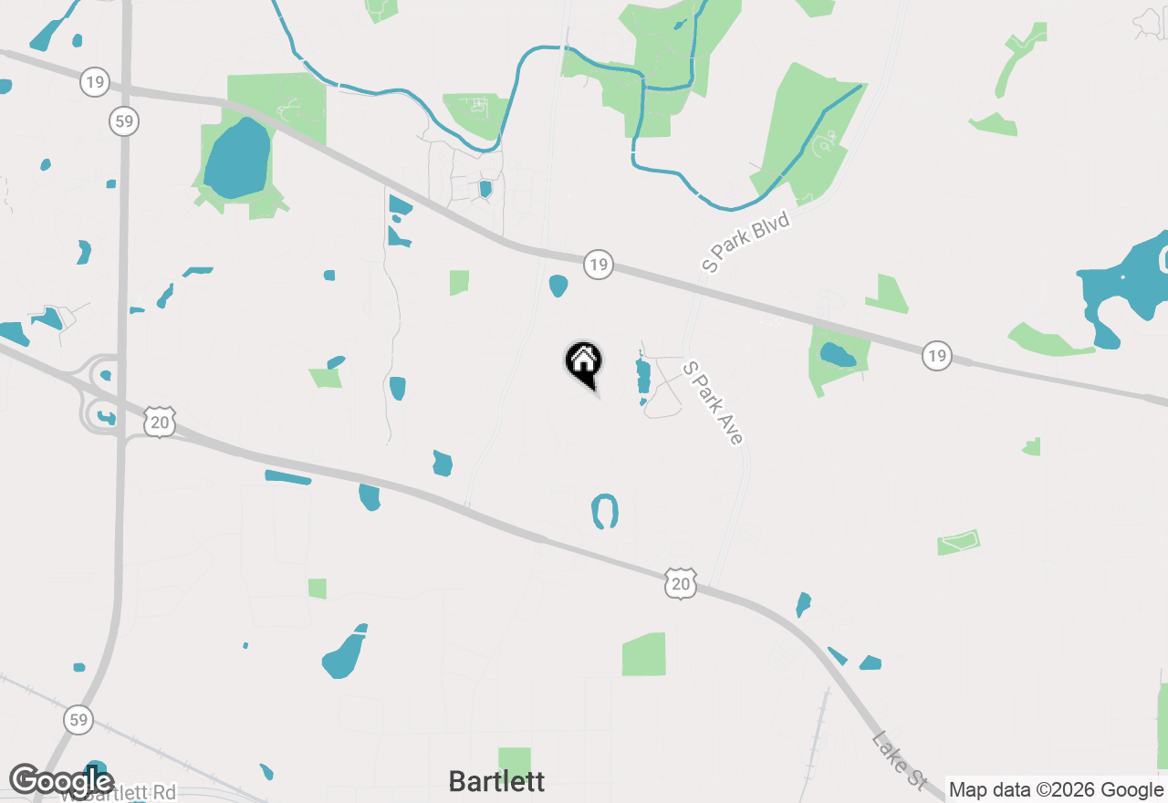 Map of 207 Locksley Drive, Streamwood, IL 60107