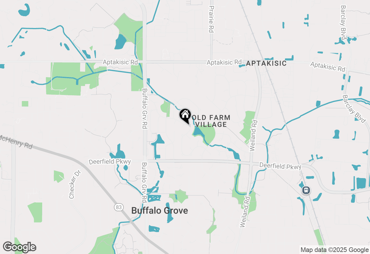 Map of 15 Thompson Court, Buffalo Grove, IL 60089