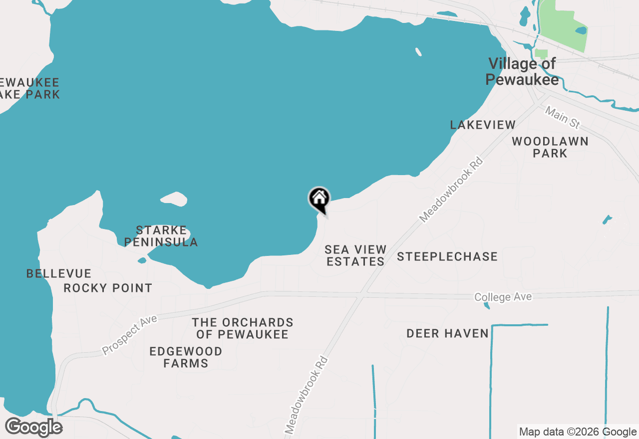 Map of W267N2937 Peterson Dr, Pewaukee, WI 53072