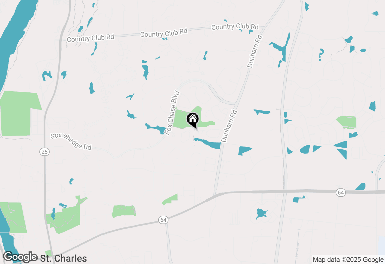 Map of 1724 Waverly Circle, St. Charles, IL 60174