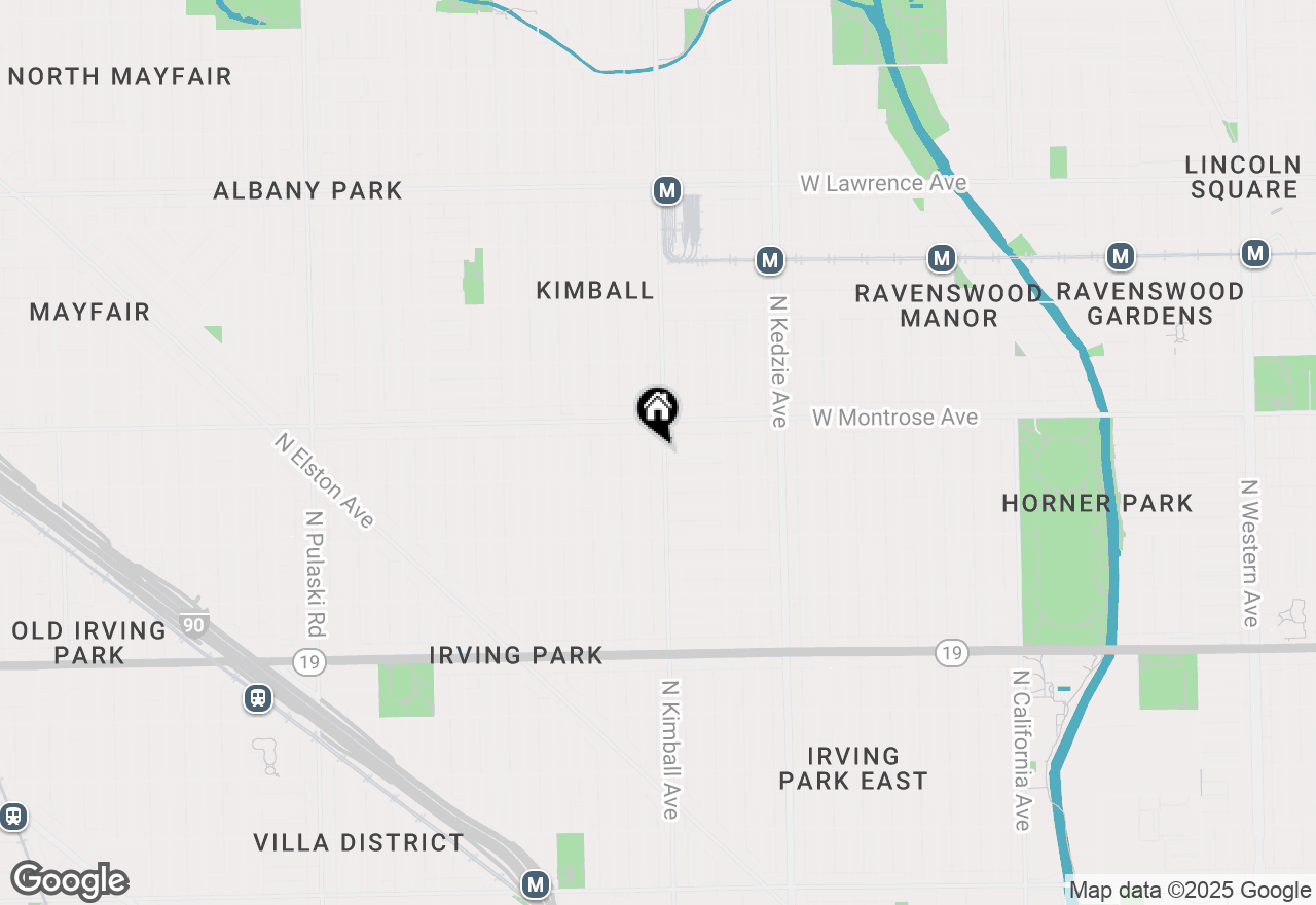 Map of 4322 N Kimball Avenue, Chicago, IL 60618