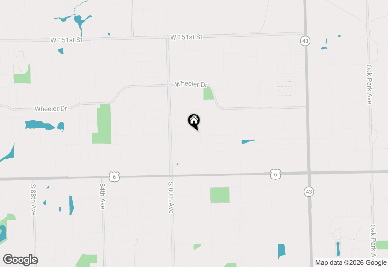 Map of 7824 Sea Pines Road, Orland Park, IL 60462