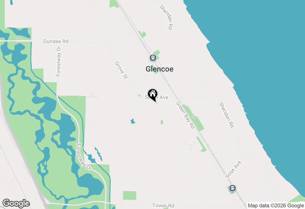 Map of 415 Washington Avenue, Glencoe, IL 60022
