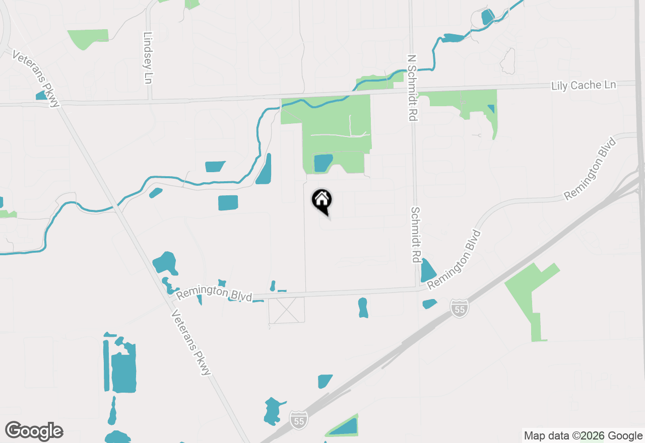 Map of 703 Hillcrest Drive, Bolingbrook, IL 60440