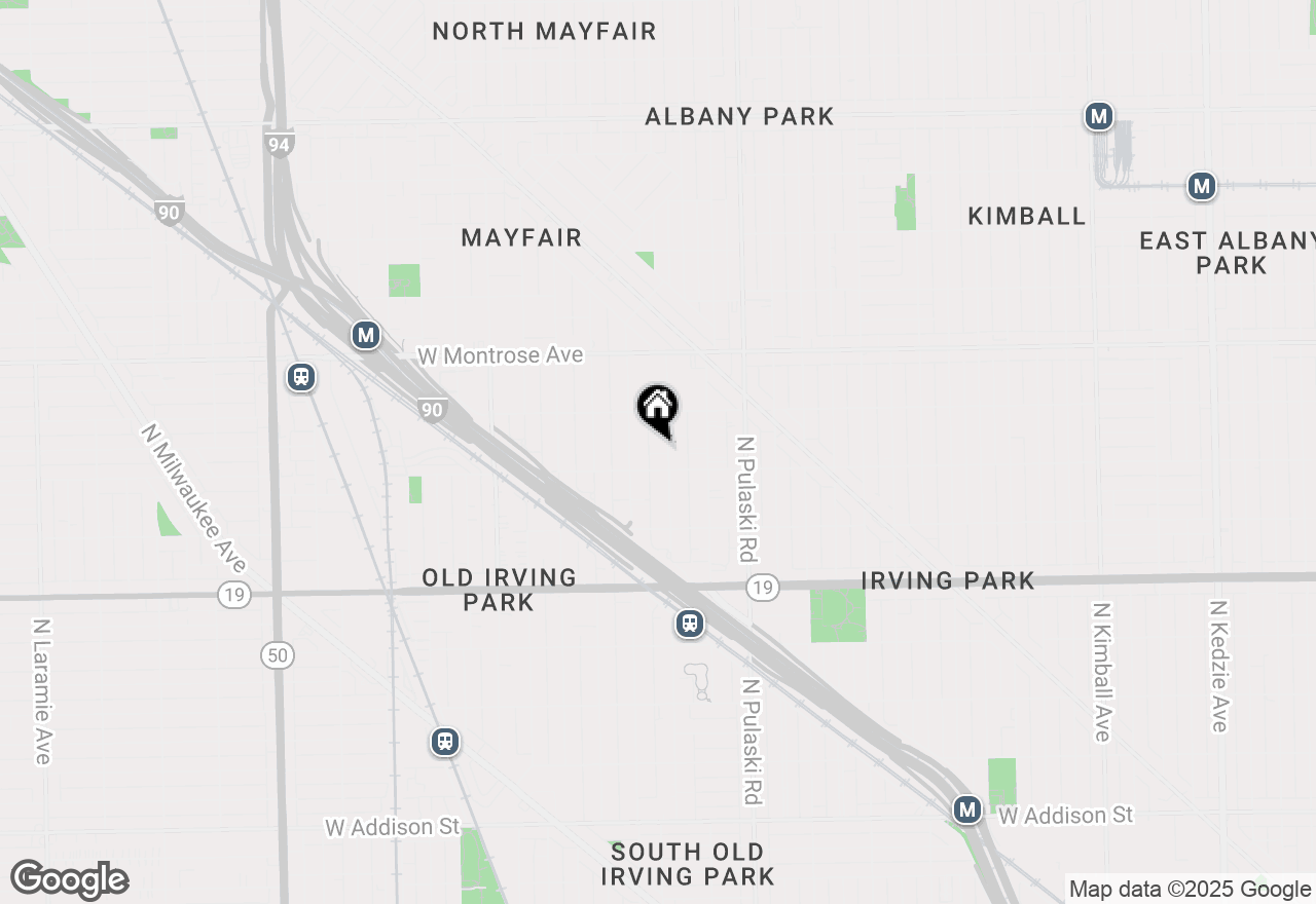 Map of 4216 N Kedvale Avenue #D, Chicago, IL 60641