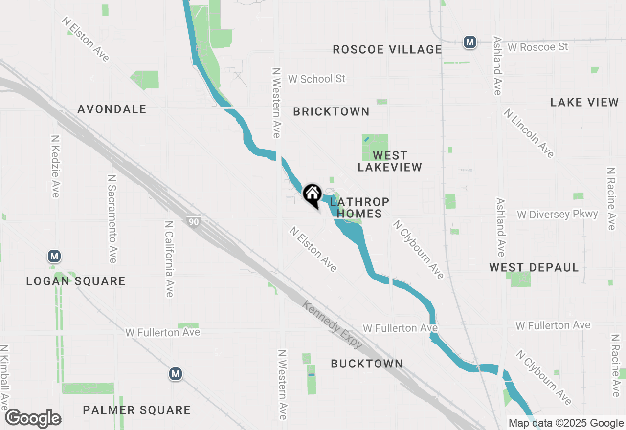 Map of 2801 N Oakley Avenue #408, Chicago, IL 60618