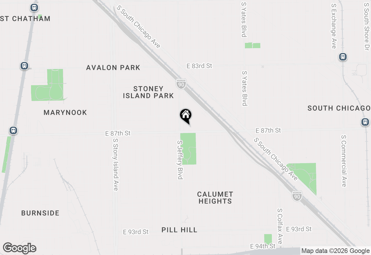 Map of 8644 S Chappel Avenue, Chicago, IL 60617