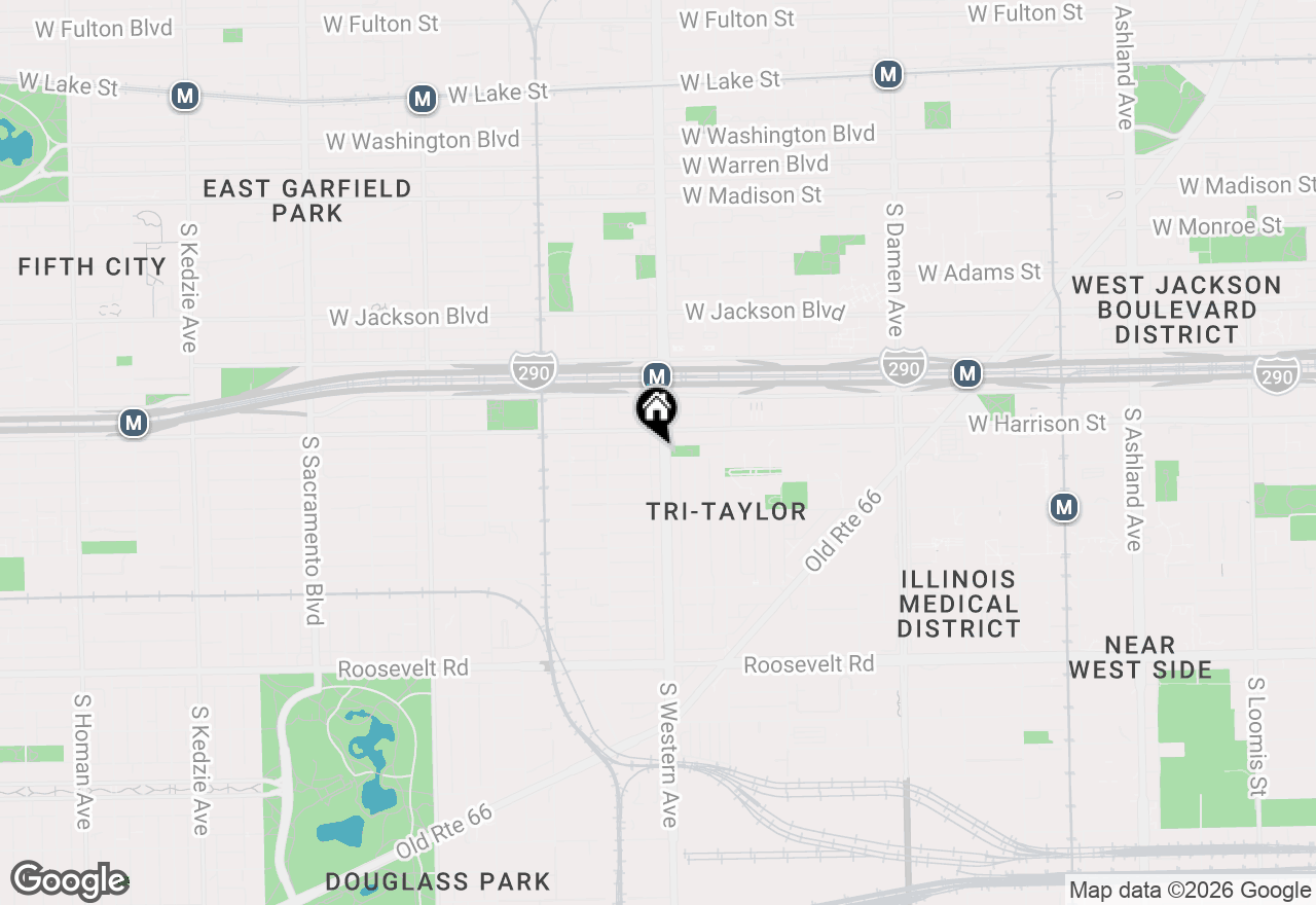 Map of 2406 W Flournoy Street #4, Chicago, IL 60612