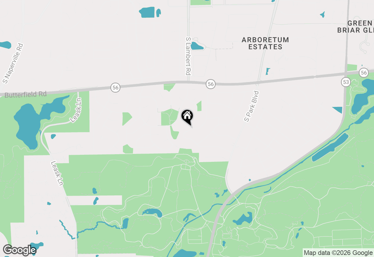 Map of 23W212 Blackcherry Lane, Glen Ellyn, IL 60137