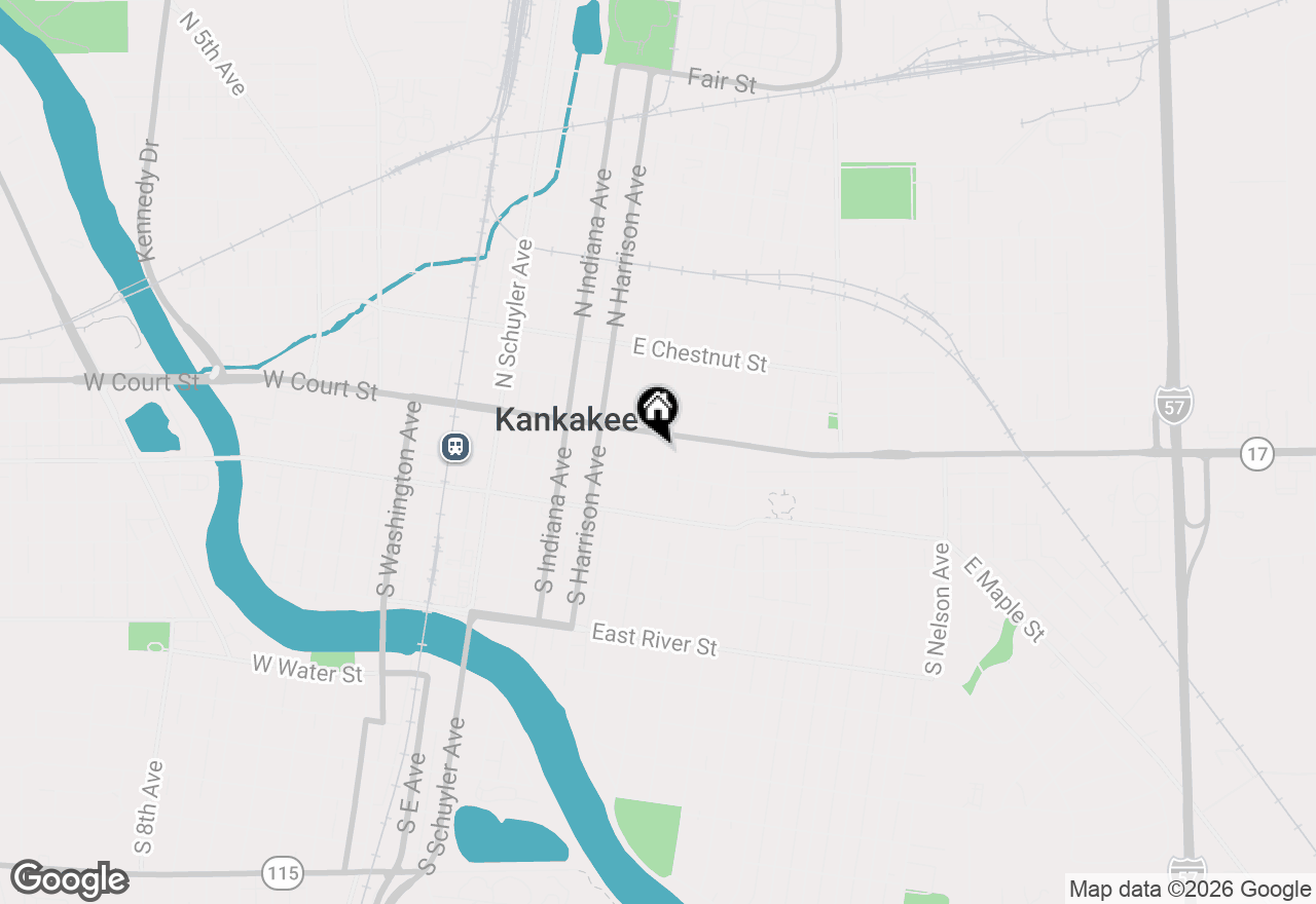 Map of 139 S Greenwood Avenue, Kankakee, IL 60901