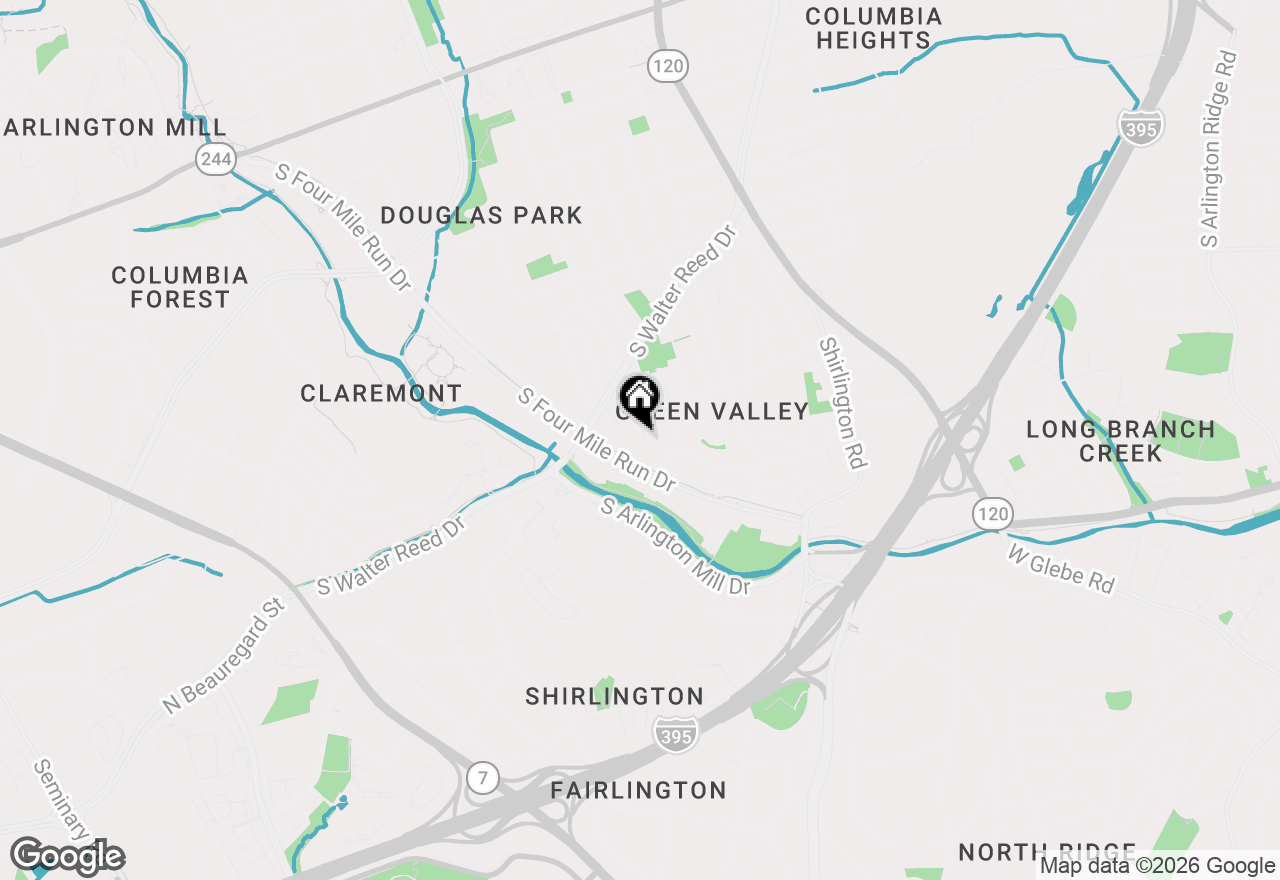 Map of 2318 S Quincy Street #1, Arlington, VA 22204