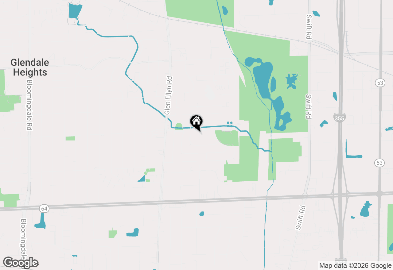 Map of 1388 Jill Court, Glendale Heights, IL 60139