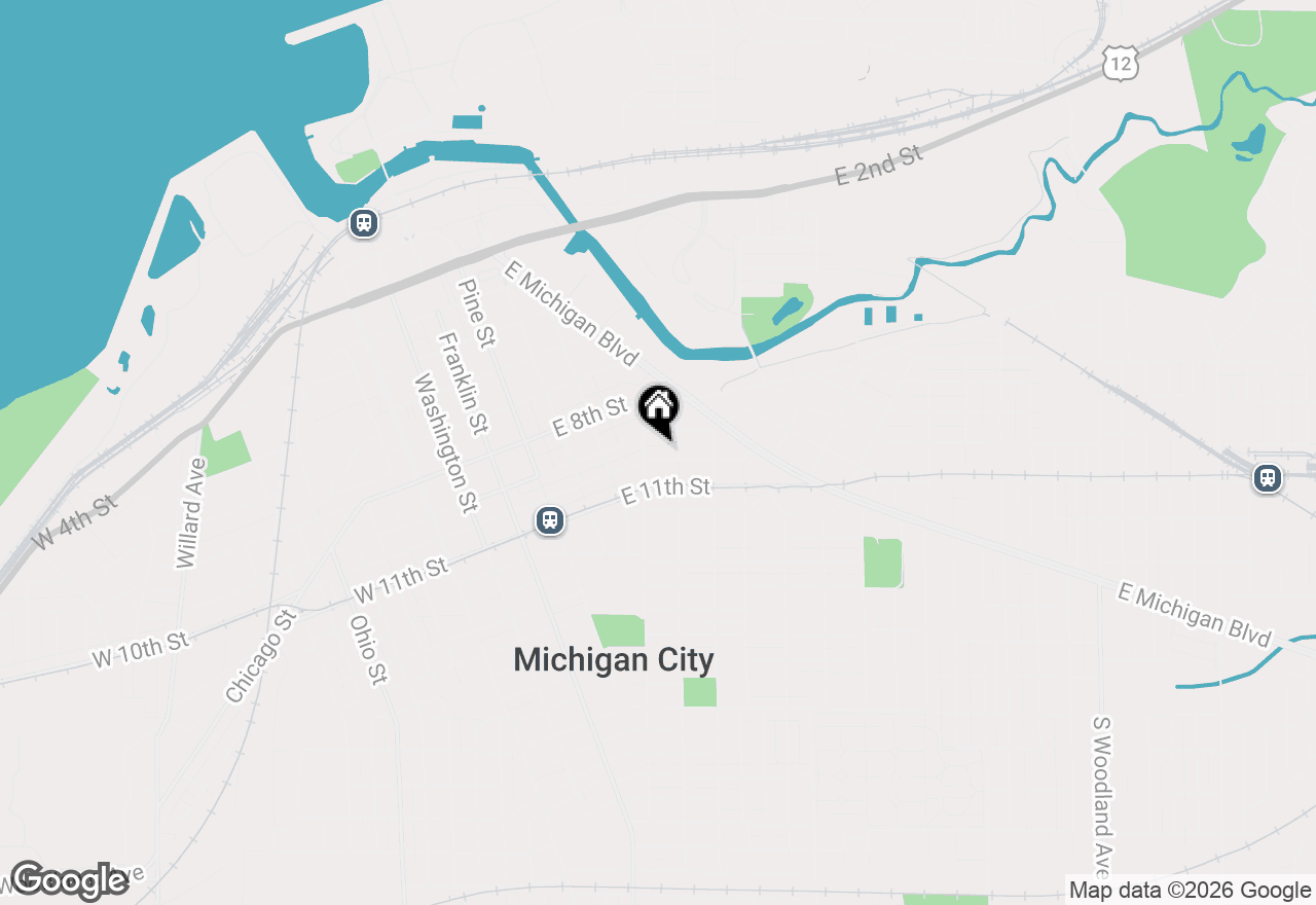 Map of 510 E 10th Street, Michigan City, IN 46360