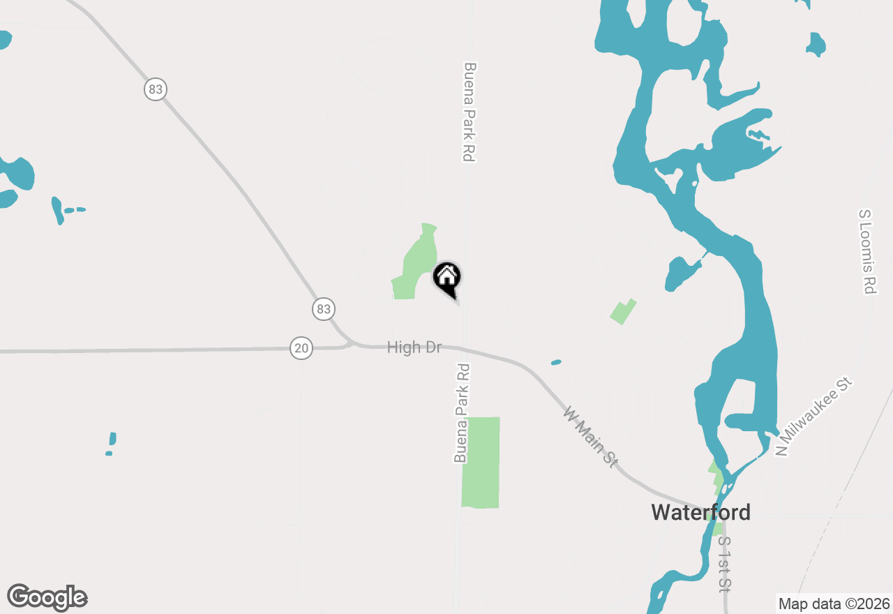 Map of 407 Park Villas Cir #2402, Waterford, WI 53185