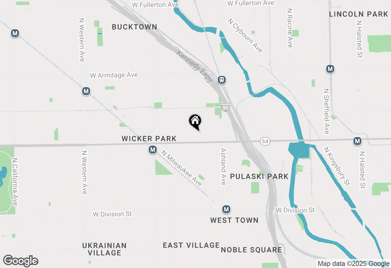 Map of 1628 N Hermitage Avenue, Chicago, IL 60622