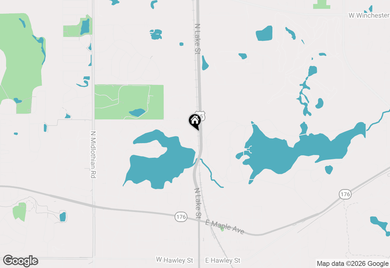 Map of 1281 Banbury Road, Mundelein, IL 60060