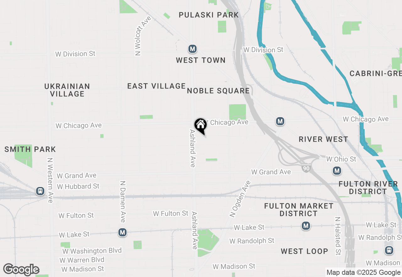 Map of 1512 W Huron Street #1, Chicago, IL 60642