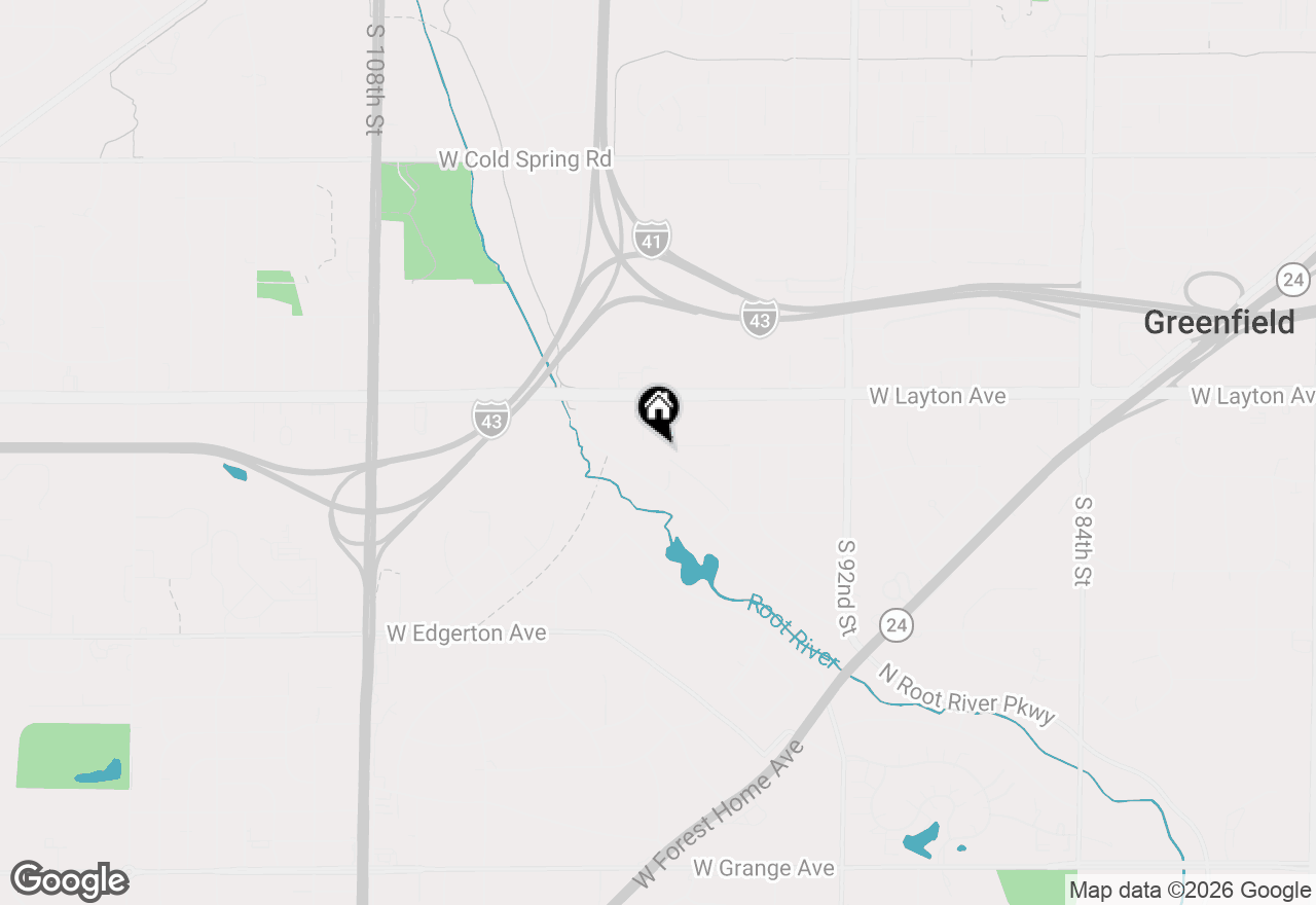 Map of 4795 S Brookdale Dr, Greenfield, WI 53228