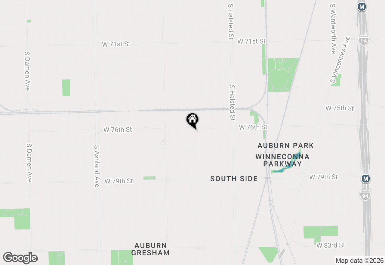 Map of 7615 S Carpenter Street, Chicago, IL 60620